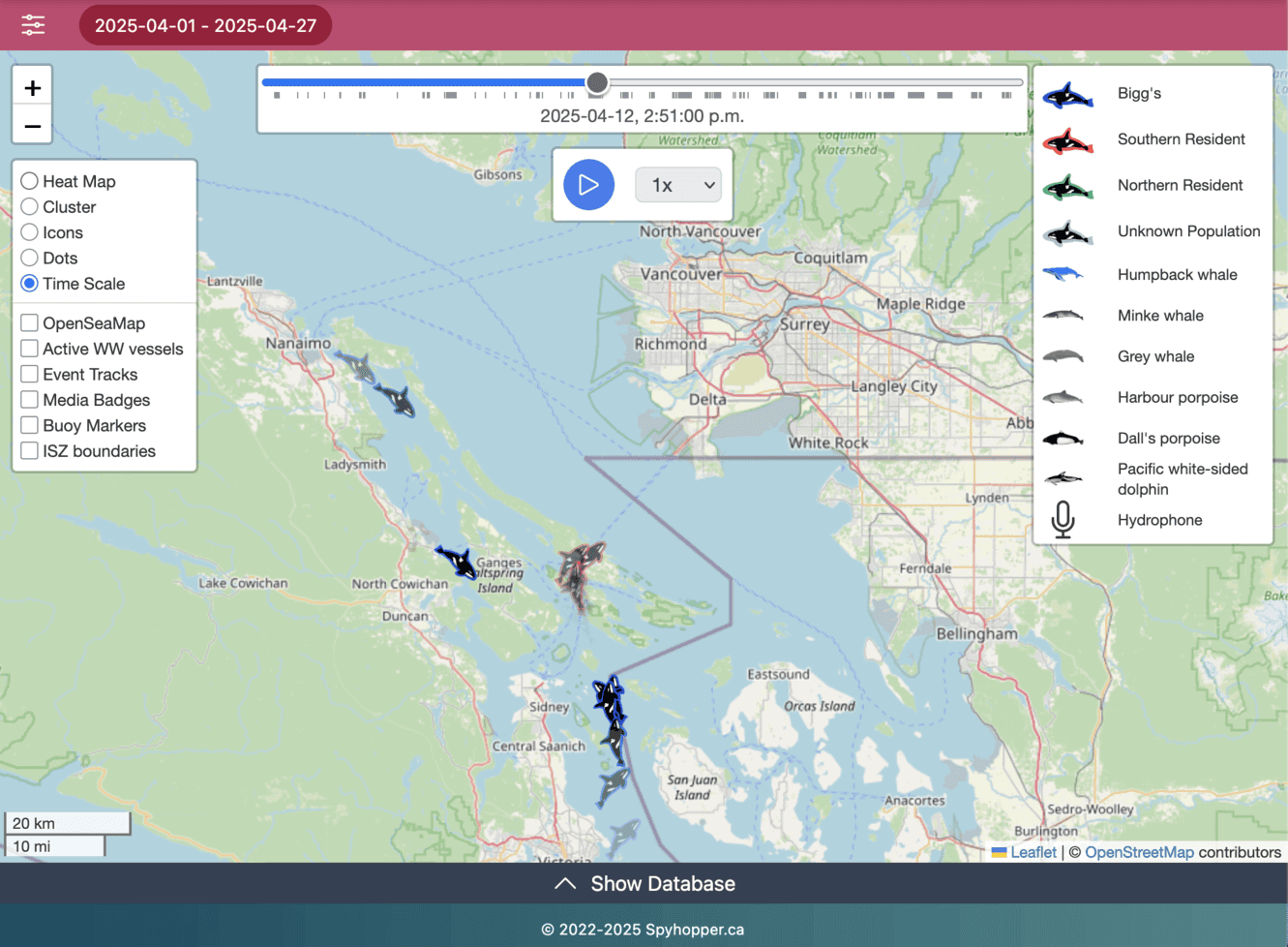 Map Layers - Time Scale